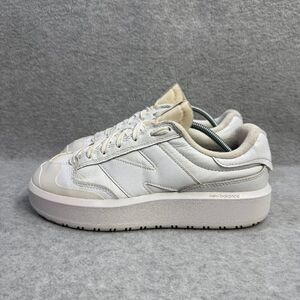 New Balance White and Cream Athletic Shoes
